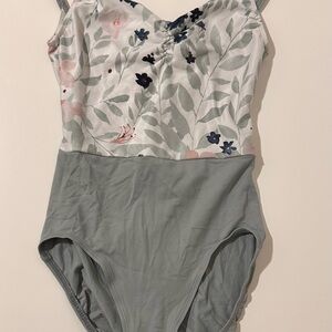 Ainslie Wear floral green leotard